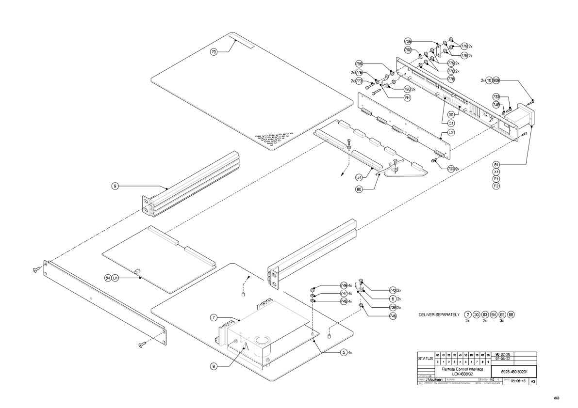 Grass Valley LDK4608 Remote Control Interface technical manual preview