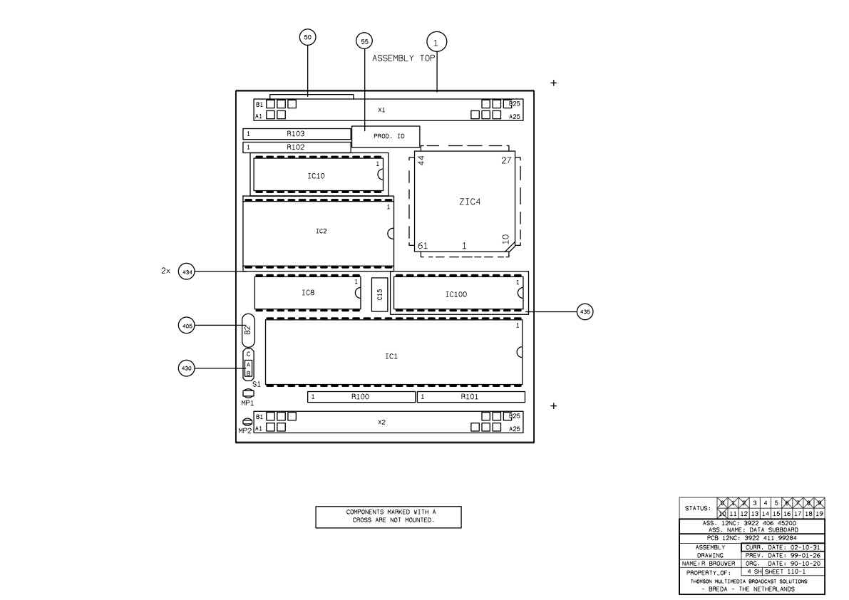 Grass Valley LDK4609 Master Control Panel technical manual preview