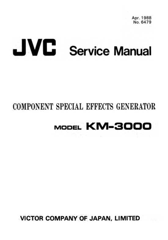 JVC KM_3000U technical manual preview