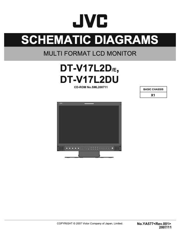 JVC DT-V17 technical manual preview