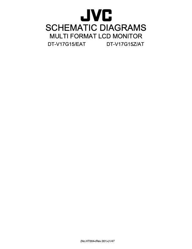 JVC DT-V17G15E technical manual preview