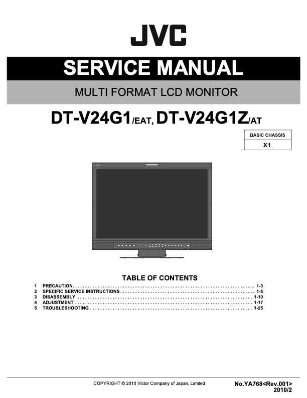 JVC DT-V24G1E technical manual preview