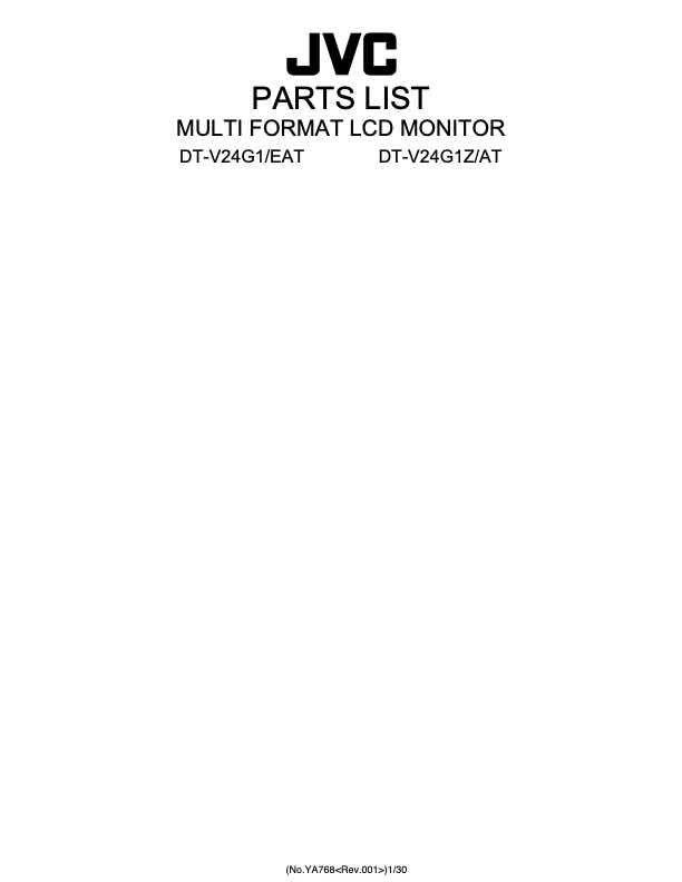JVC DT-V24G1E technical manual preview