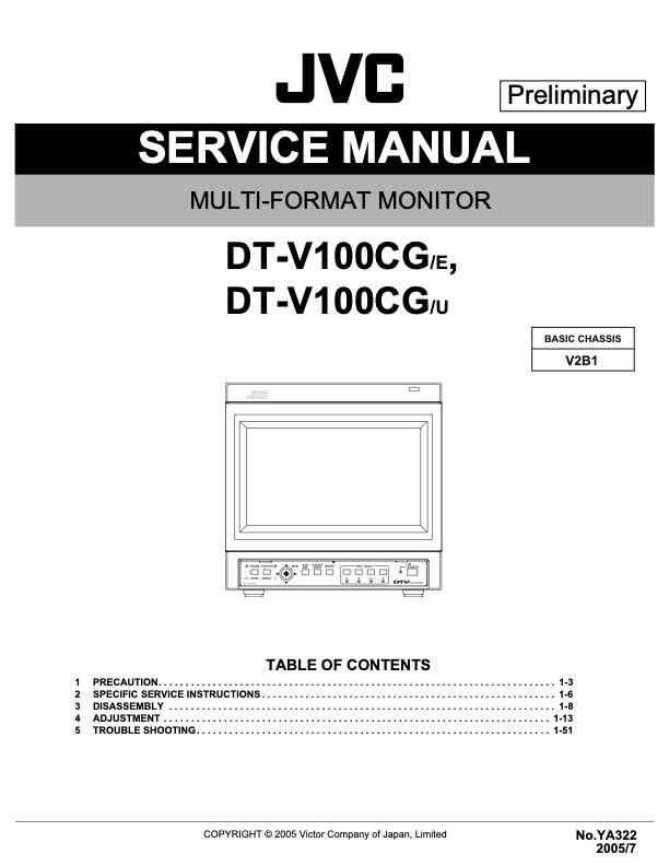 JVC DT_V100CG_E technical manual preview