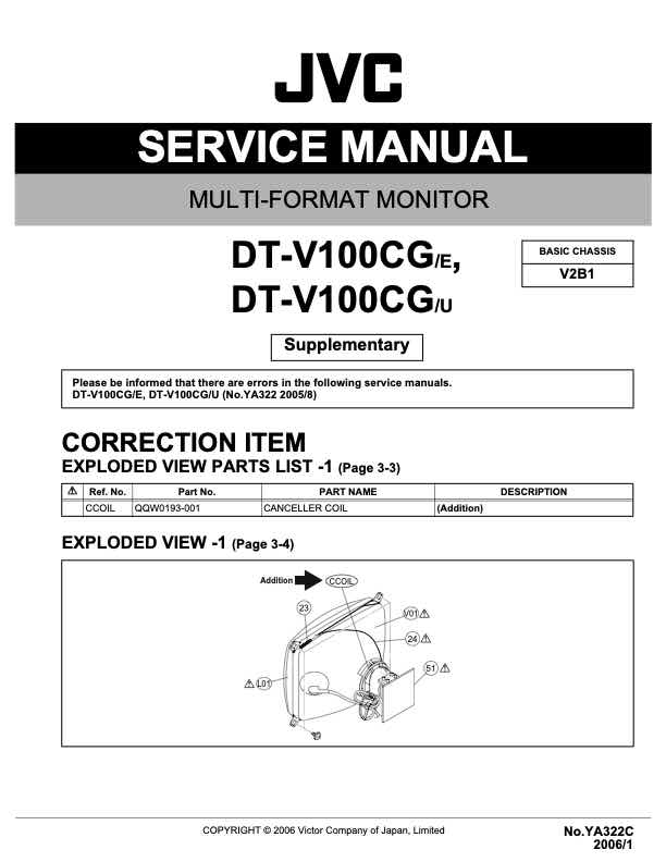 JVC DT_V100CG_E technical manual preview