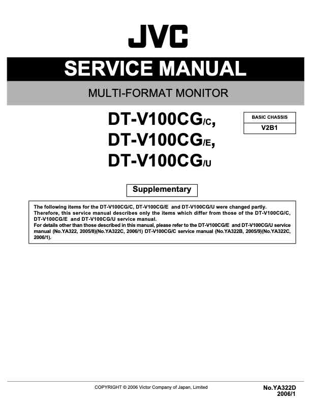 JVC DT_V100CG_E technical manual preview