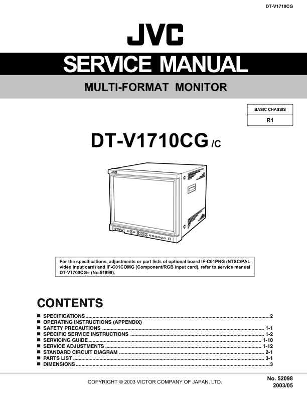 JVC DT_V1710CGC technical manual preview