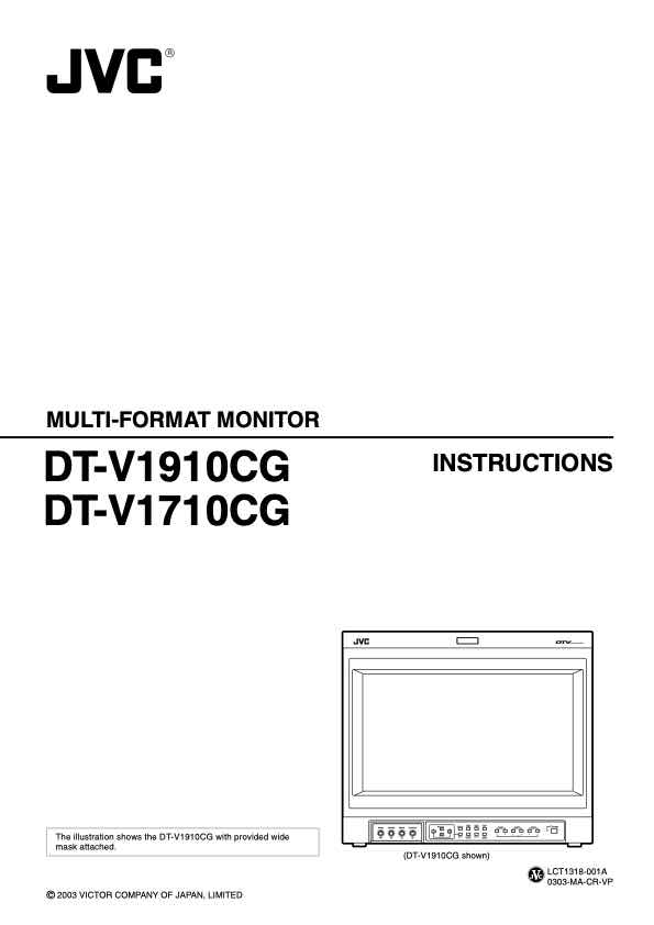 JVC DT_V1710CGC technical manual preview