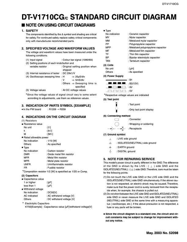 JVC DT_V1710CGC technical manual preview