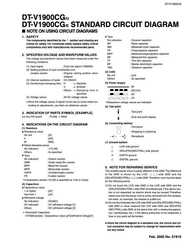 JVC DT_V1900CG technical manual preview