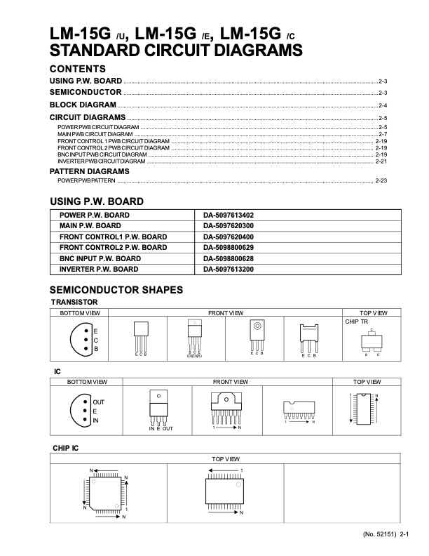 JVC LM-15G technical manual preview