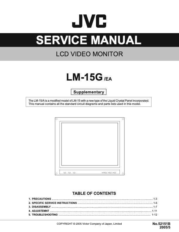 JVC LM-15G_EA technical manual preview