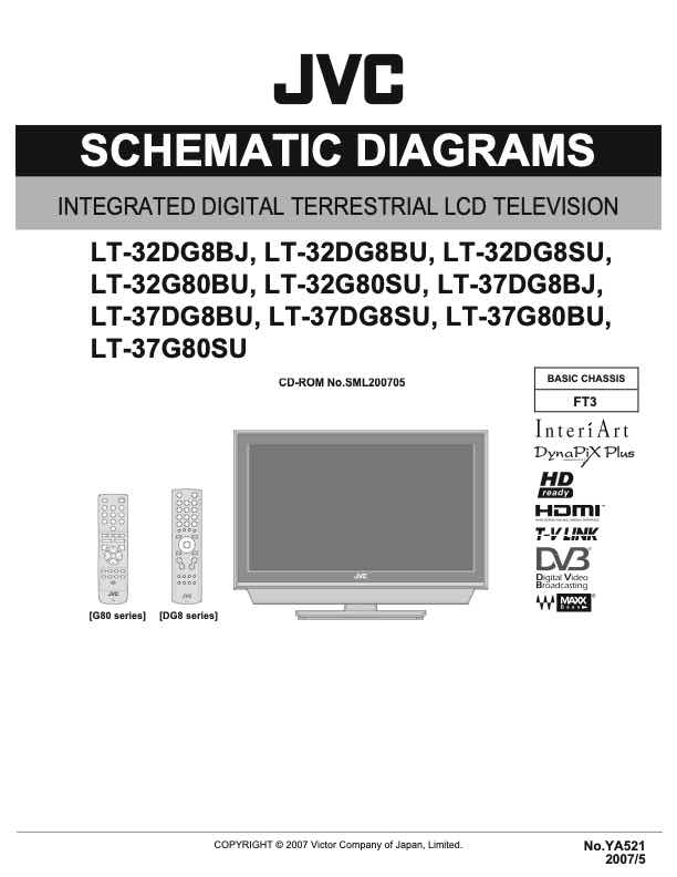 JVC LT-32G80BU technical manual preview