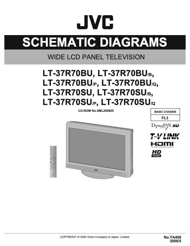 JVC LT-37R71BU technical manual preview
