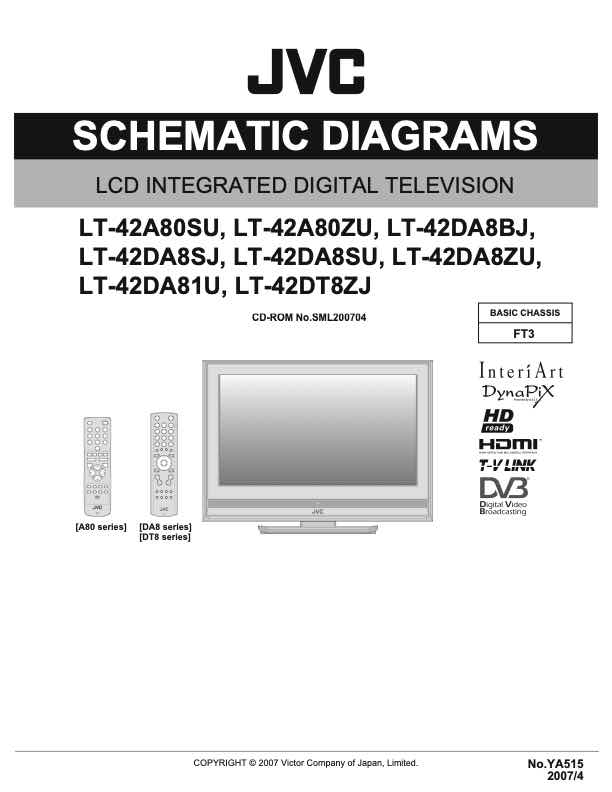 JVC LT-42A80S technical manual preview
