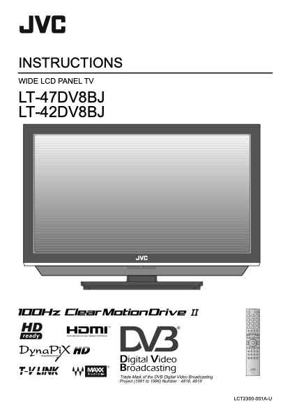 JVC LT-42DV8 technical manual preview