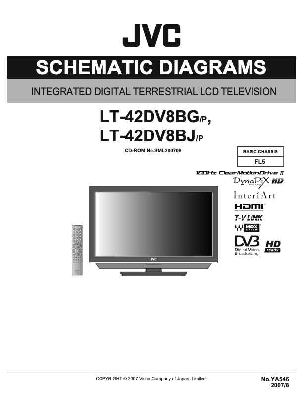 JVC LT-42DV8 technical manual preview