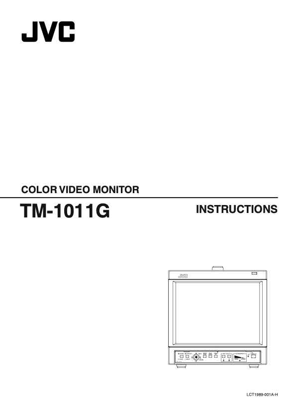 JVC TM-1011EA technical manual preview