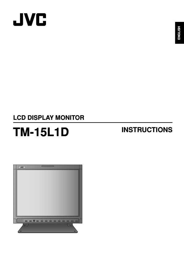 JVC TM-15L1D technical manual preview