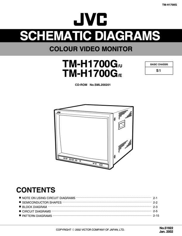JVC TM-H1700GE technical manual preview