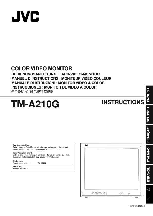 JVC TM_A210G_E technical manual preview
