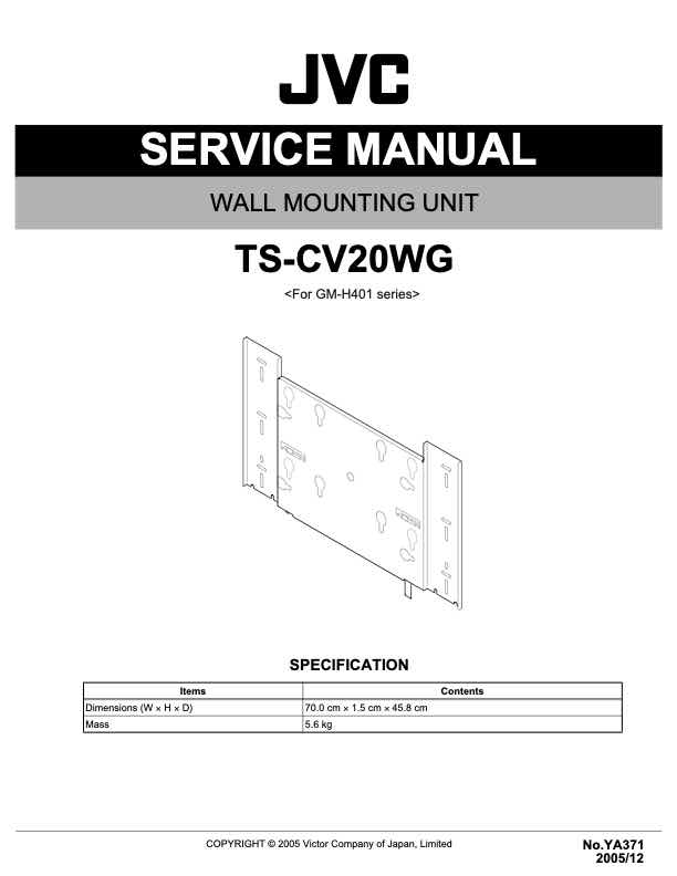 JVC TS_CV20WG (Wandh_ GM-H40) technical manual preview