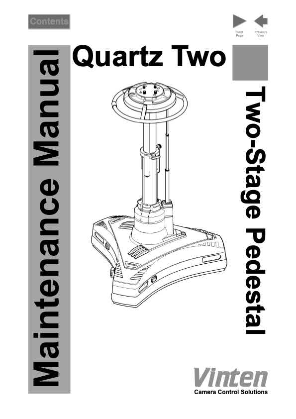 Vinten 3429 technical manual preview