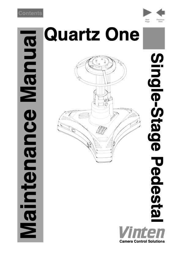 Vinten 3447 technical manual preview