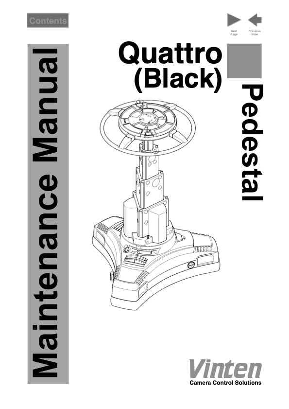 Vinten 3501 technical manual preview