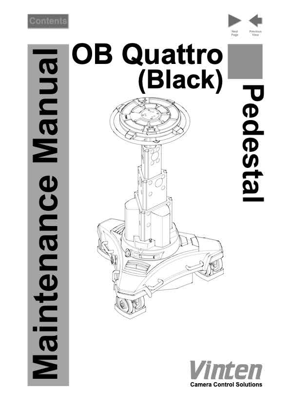 Vinten 3502 technical manual preview