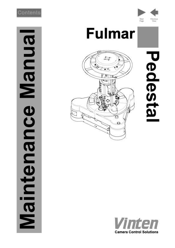 Vinten 3702 technical manual preview