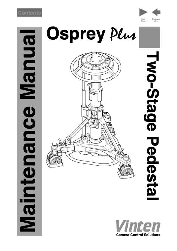 Vinten Ospray technical manual preview