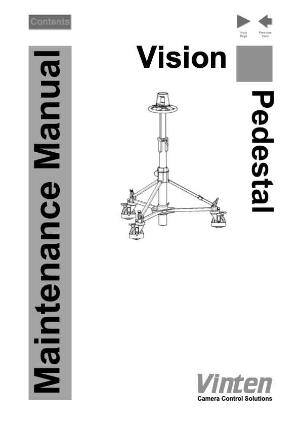 Vinten Vision technical manual preview