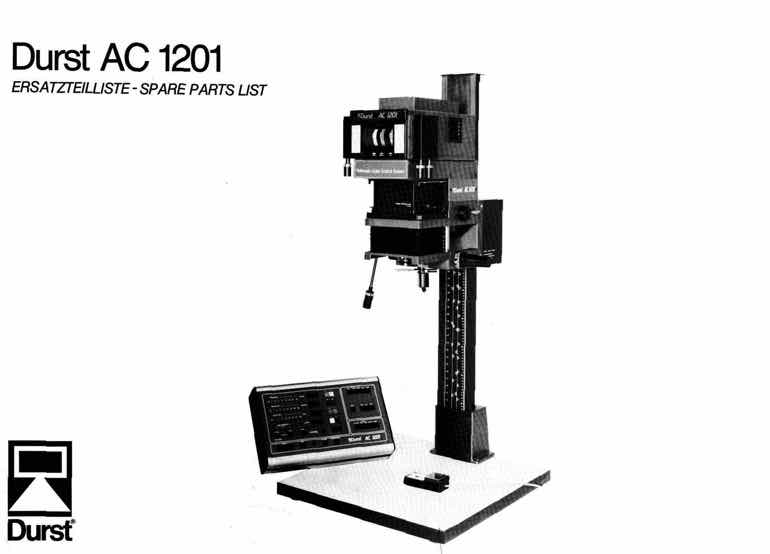 Durst AC1201 technical manual preview