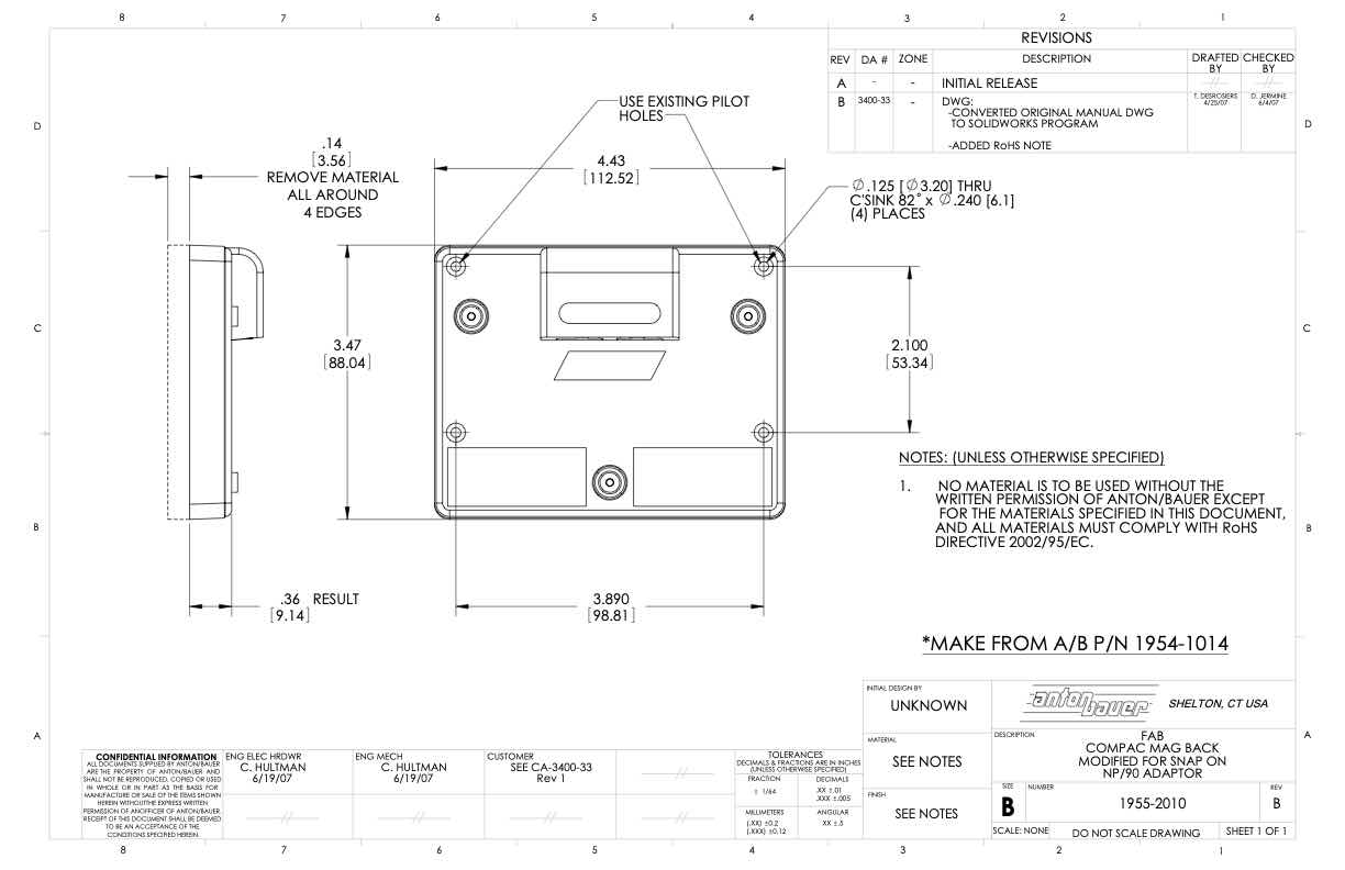 Anton Bauer General Schematics technical manual preview