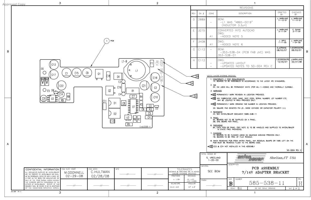 Anton Bauer General Schematics technical manual preview