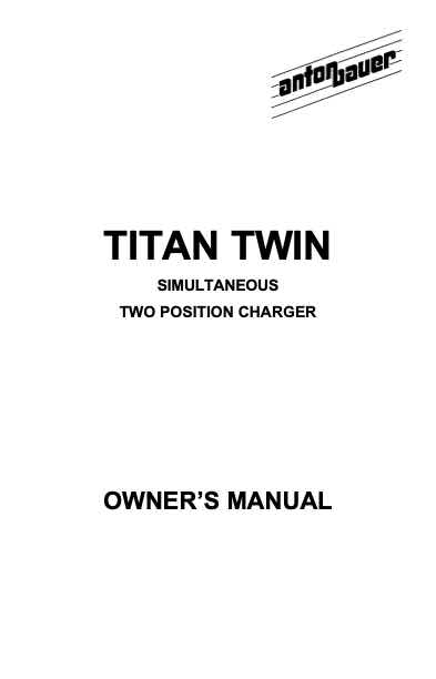 Anton Bauer General Schematics technical manual preview