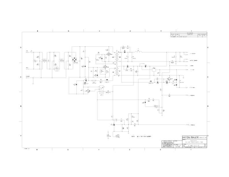 Anton Bauer General Schematics technical manual preview