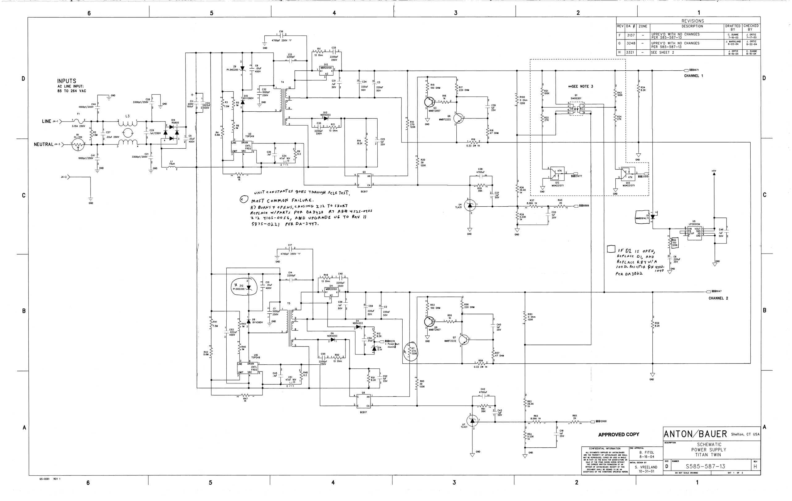 Anton Bauer General Schematics technical manual preview