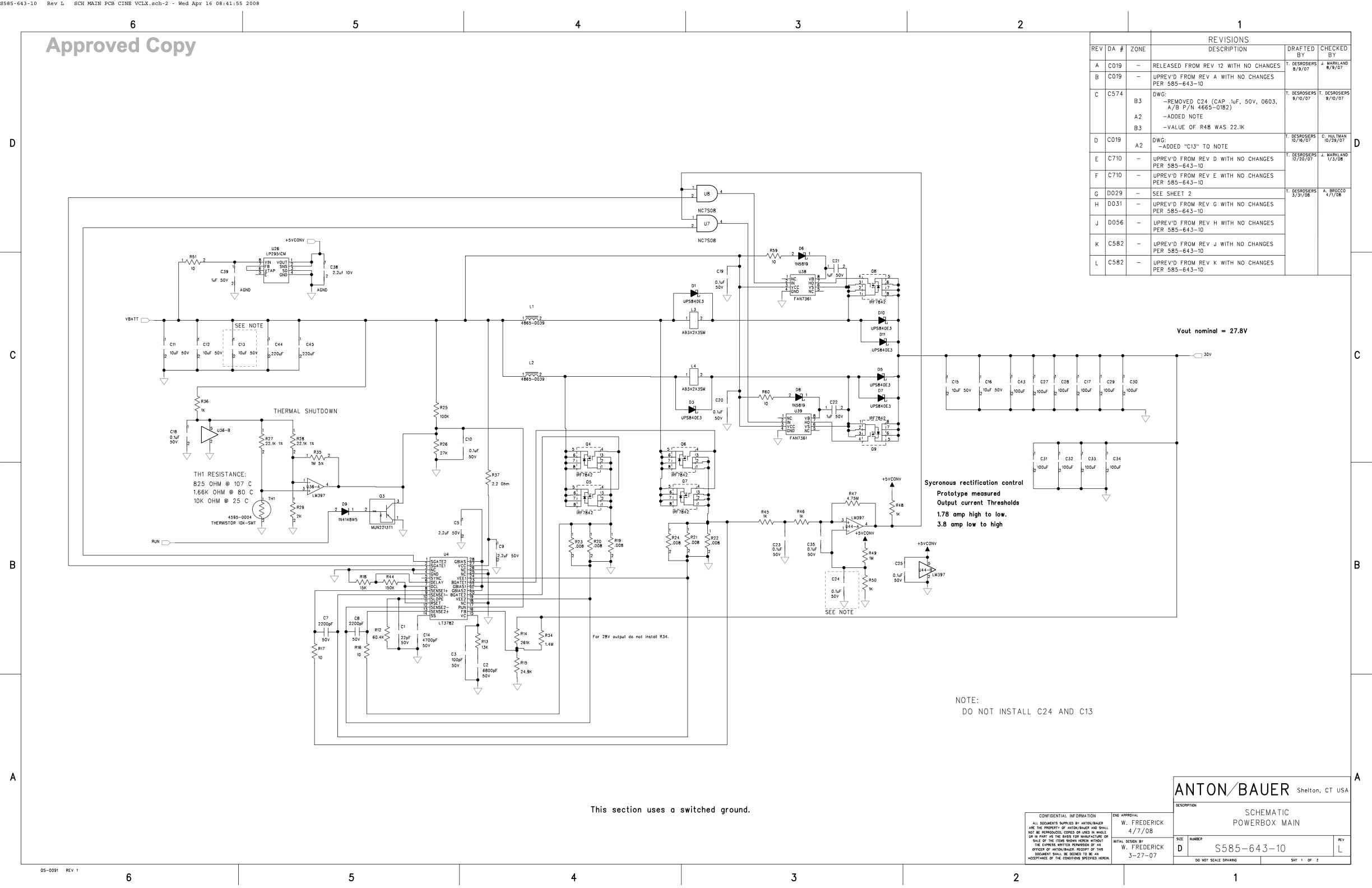 Anton Bauer General Schematics technical manual preview