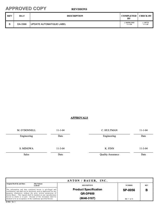 Anton Bauer General Schematics technical manual preview