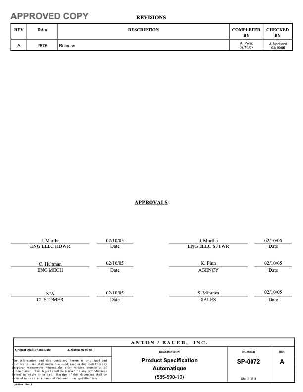 Anton Bauer General Schematics technical manual preview