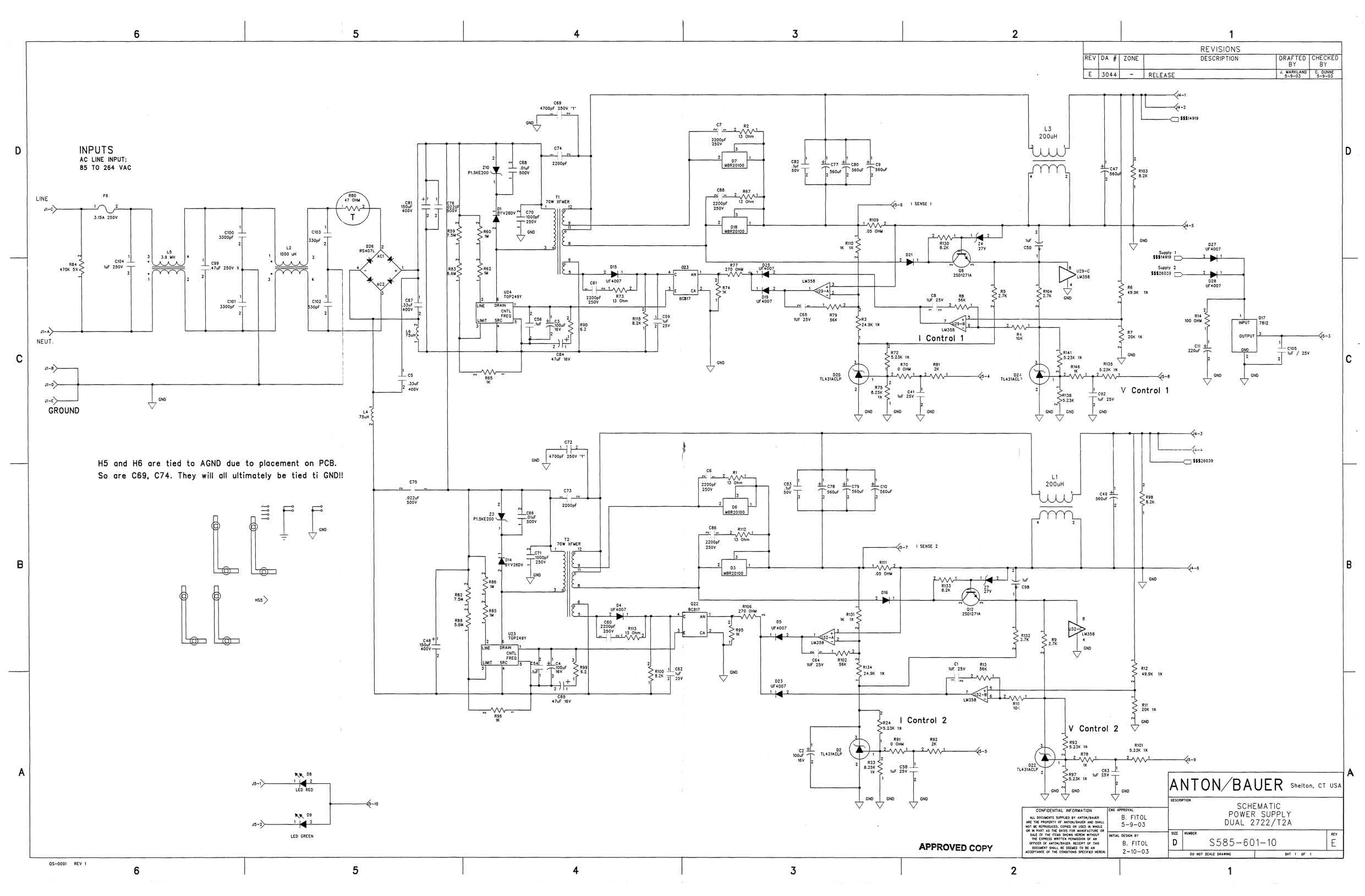 Anton Bauer PCB 2722 technical manual preview
