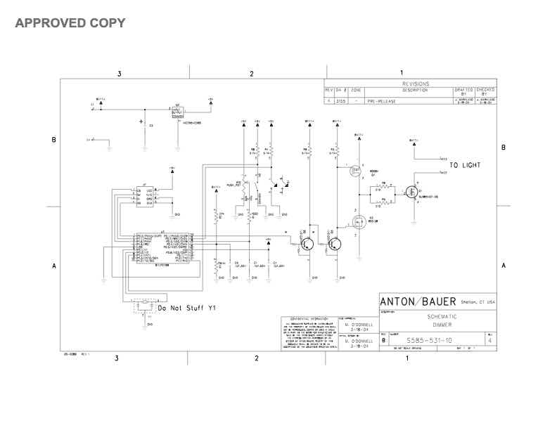 Anton Bauer S585 technical manual preview