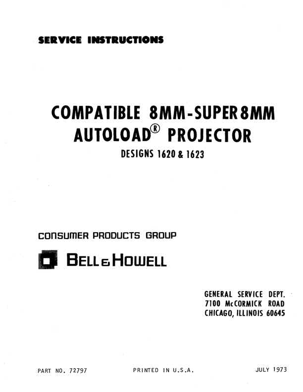 Bell & Howell 1620 technical manual preview