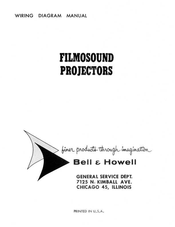 Bell & Howell Filmosound technical manual preview