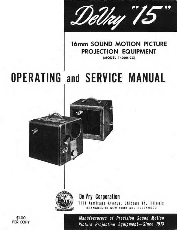 Devry 15 technical manual preview