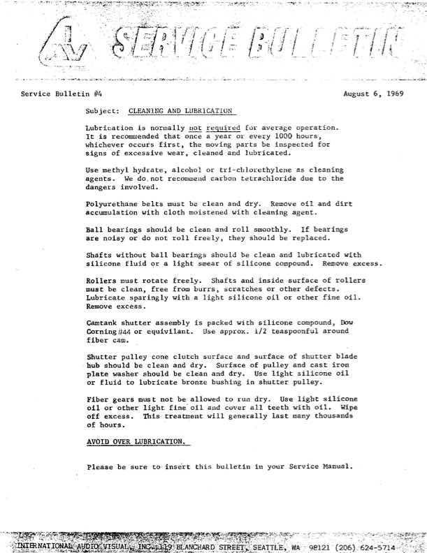 EIKI General Docs technical manual preview
