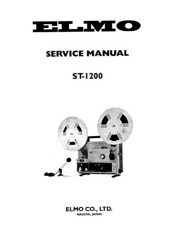 Elmo 1200 technical manual preview