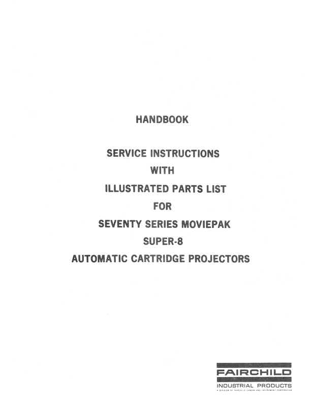 Fairchild Seventy technical manual preview